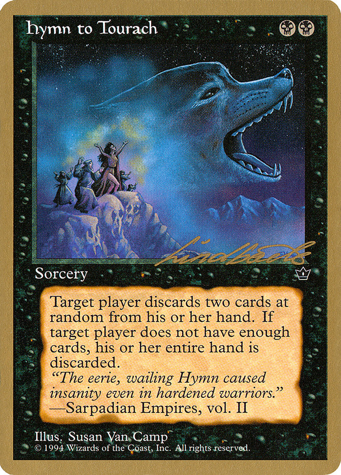 Hymn to Tourach (Wolf) (Leon Lindback) [Pro Tour Collector Set] | Good Games Modbury