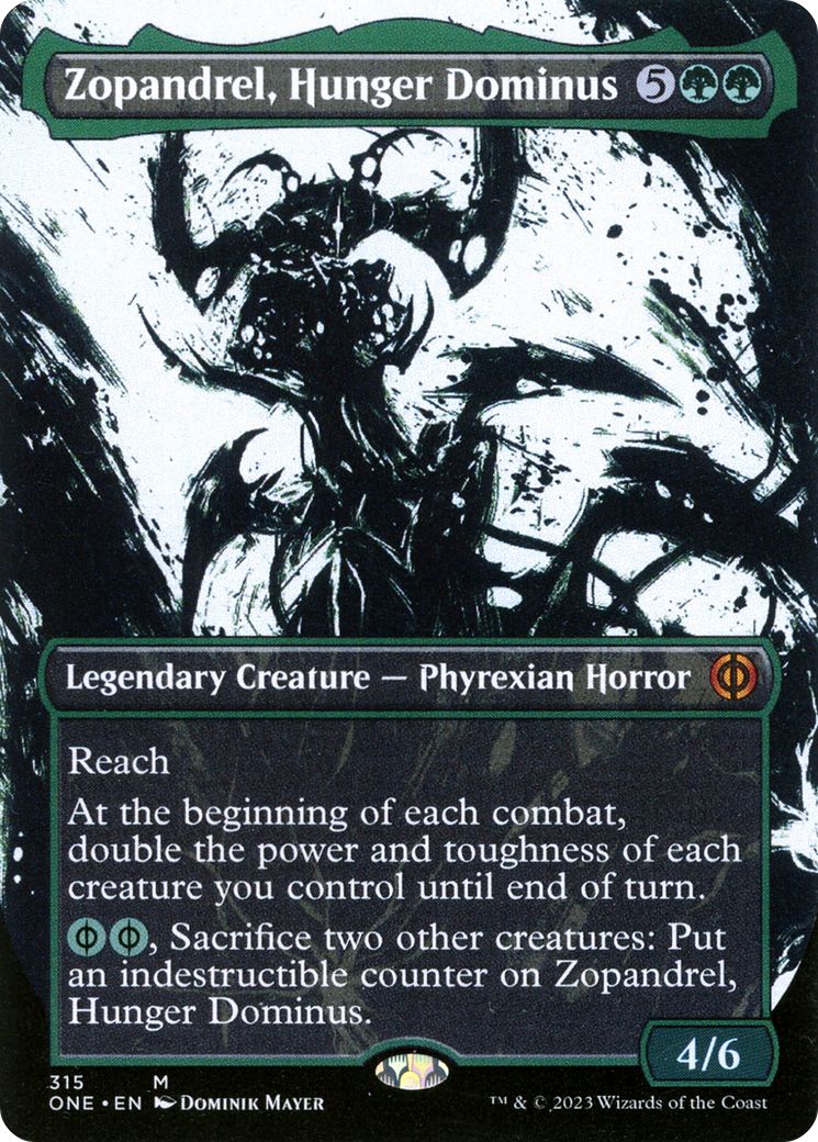 Zopandrel, Hunger Dominus (Borderless Ichor) [Phyrexia: All Will Be One] | Good Games Modbury