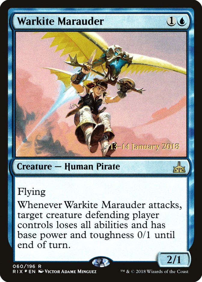 Warkite Marauder [Rivals of Ixalan Prerelease Promos] | Good Games Modbury