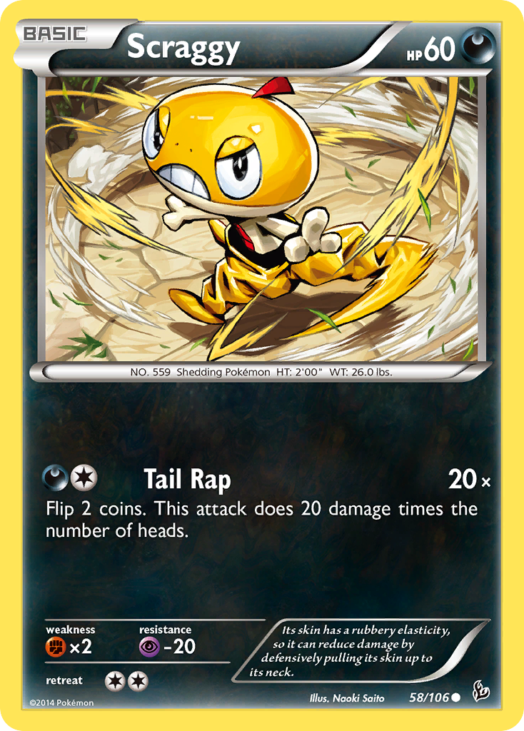 Scraggy (58/106) [XY: Flashfire] | Good Games Modbury