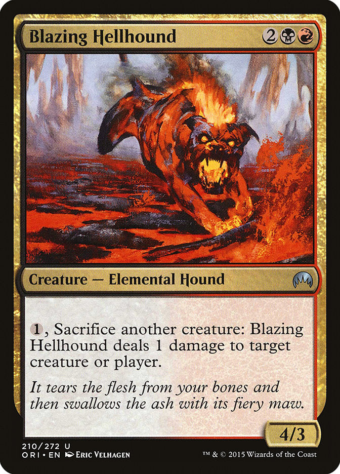 Blazing Hellhound [Magic Origins] | Good Games Modbury