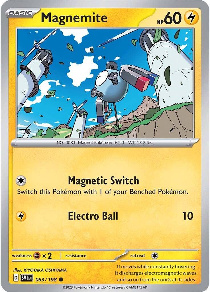 Magnemite (063/198) [Scarlet & Violet: Base Set] | Good Games Modbury