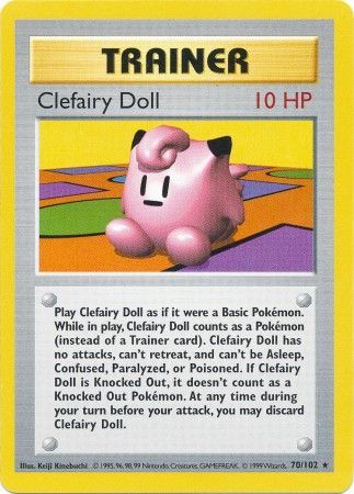 Clefairy Doll (70/102) [Base Set Shadowless Unlimited] | Good Games Modbury