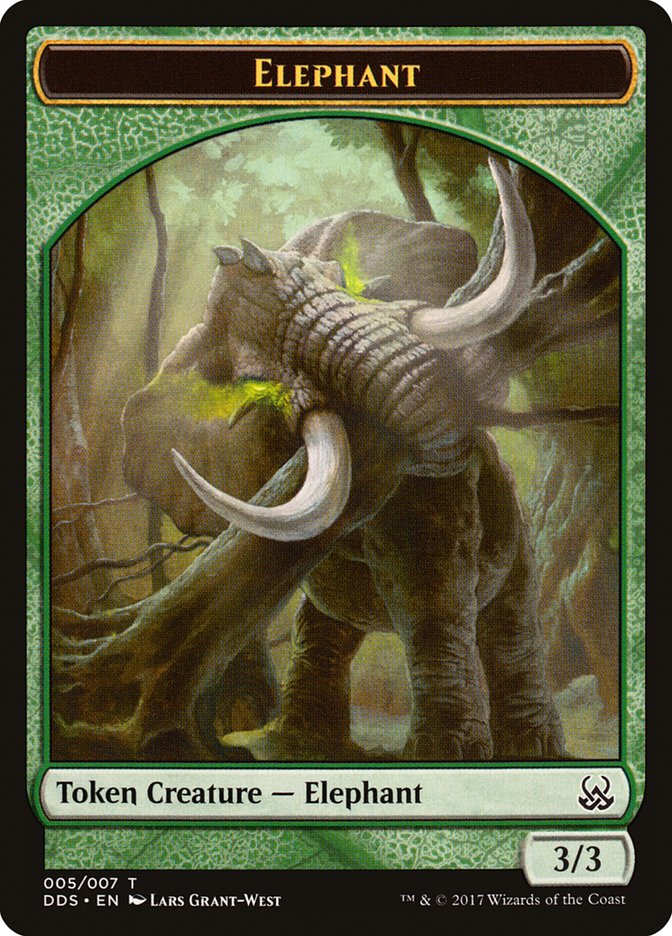 Elephant Token [Duel Decks: Mind vs. Might Tokens] | Good Games Modbury