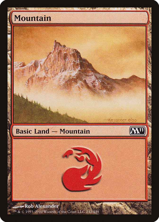 Mountain (242) [Magic 2011] | Good Games Modbury