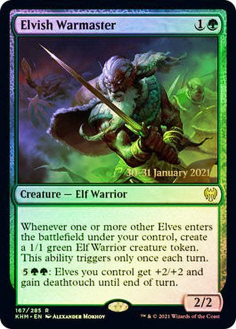 Elvish Warmaster [Kaldheim Prerelease Promos] | Good Games Modbury