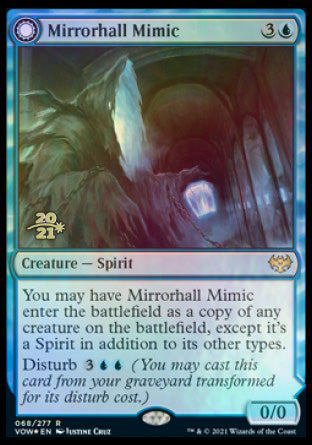 Mirrorhall Mimic // Ghastly Mimicry [Innistrad: Crimson Vow Prerelease Promos] | Good Games Modbury