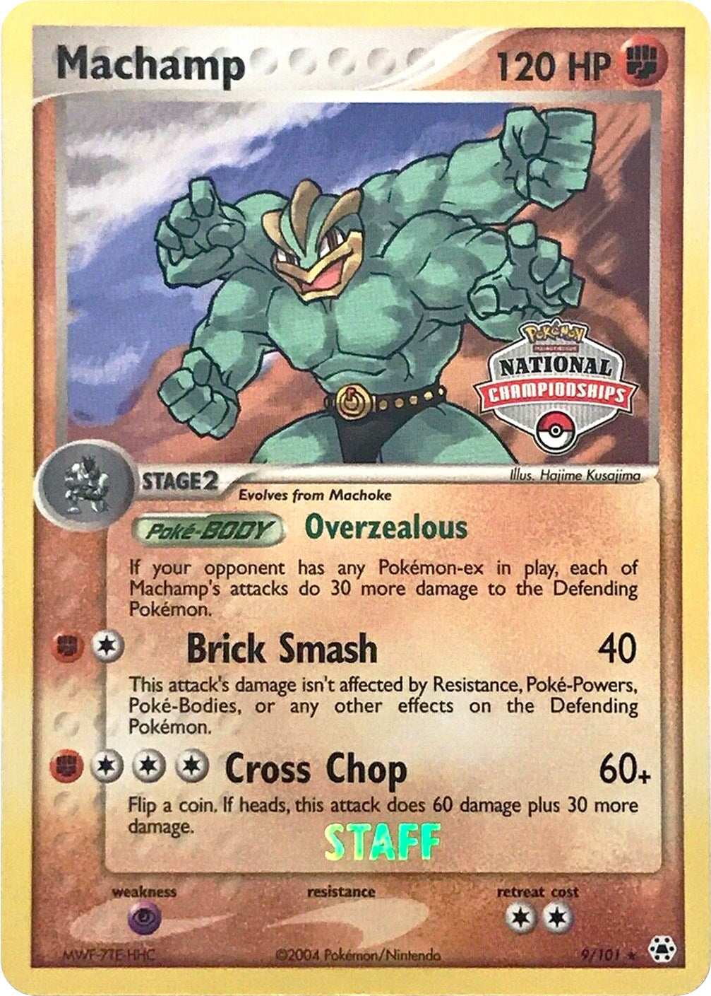 Machamp (9/101) (National Championships Promo) (Staff) [EX: Hidden Legends] | Good Games Modbury