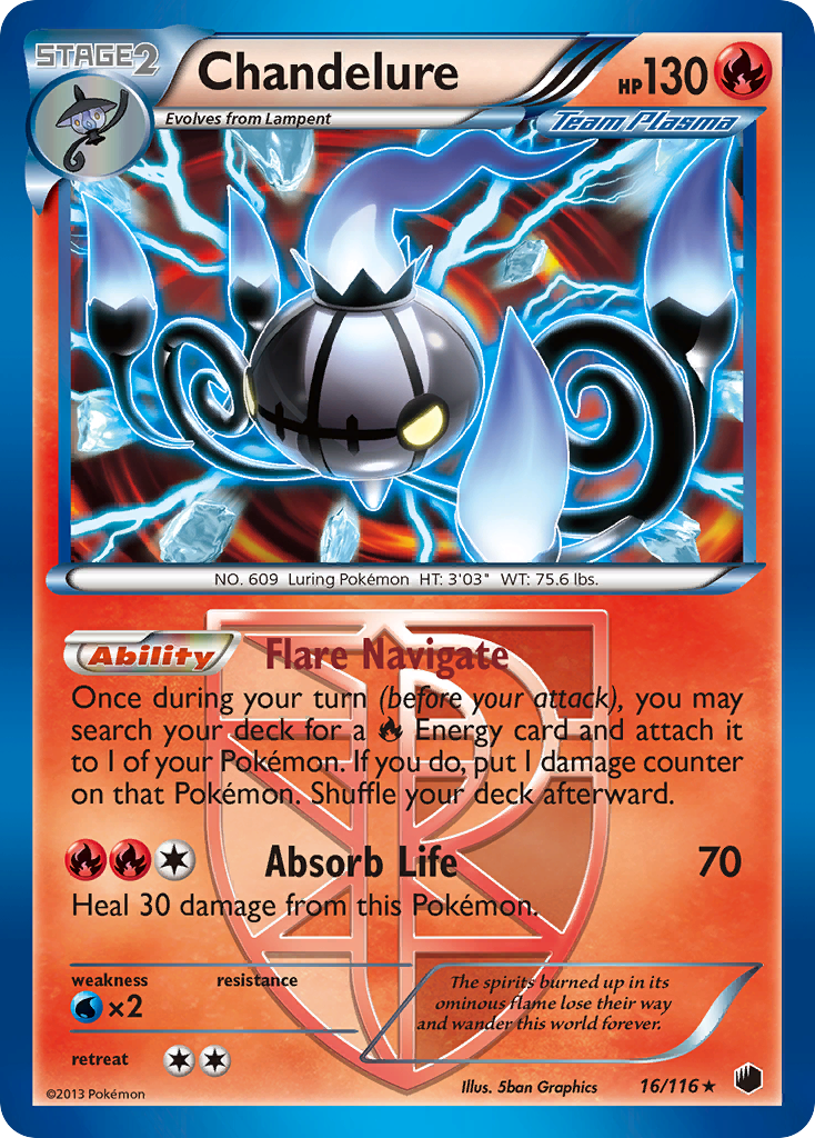 Chandelure (16/116) [Black & White: Plasma Freeze] | Good Games Modbury