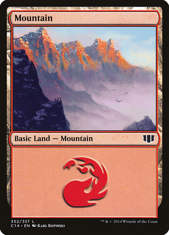 Mountain (332) [Commander 2014] | Good Games Modbury