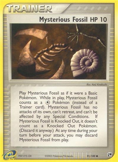 Mysterious Fossil (91/100) [EX: Sandstorm] | Good Games Modbury