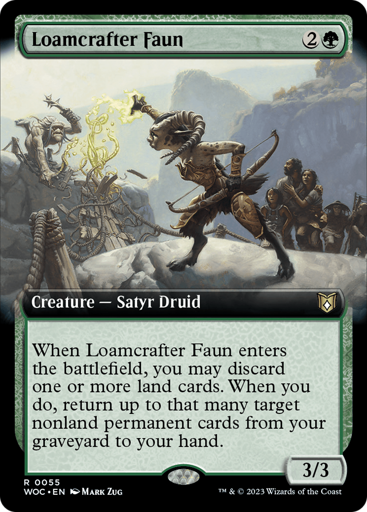 Loamcrafter Faun (Extended Art) [Wilds of Eldraine Commander] | Good Games Modbury