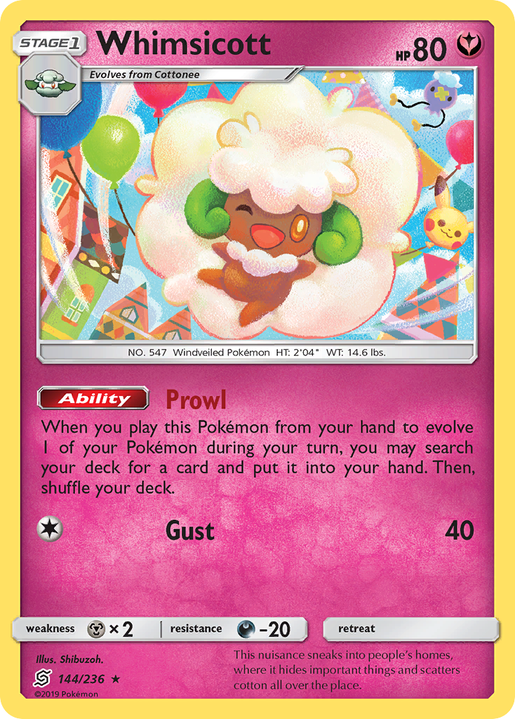 Whimsicott (144/236) [Sun & Moon: Unified Minds] | Good Games Modbury