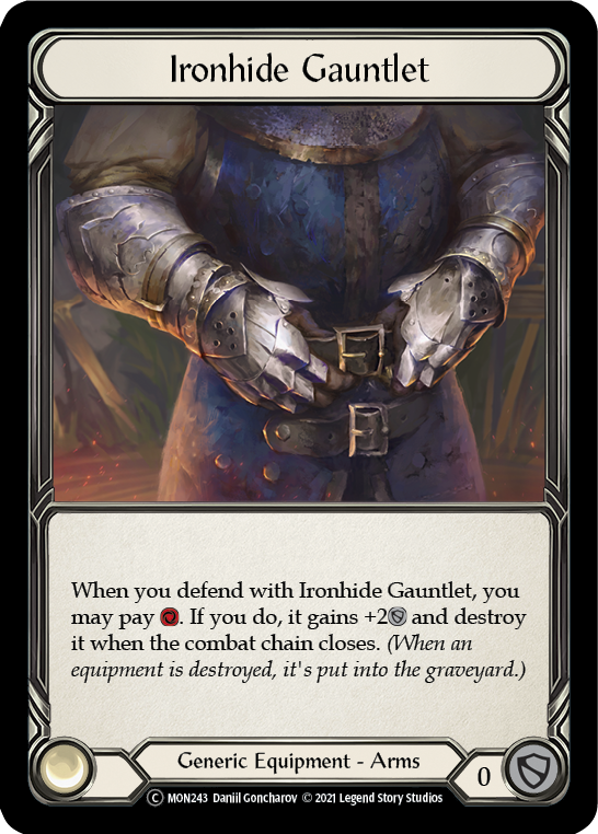 Ironhide Gauntlet [U-MON243-RF] (Monarch Unlimited)  Unlimited Rainbow Foil | Good Games Modbury