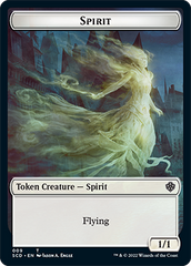 Bird // Spirit Double-Sided Token [Starter Commander Decks] | Good Games Modbury