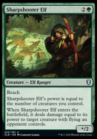 Sharpshooter Elf [Commander Legends: Battle for Baldur's Gate] | Good Games Modbury