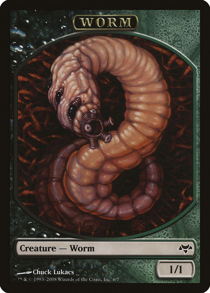 Worm Token [Eventide Tokens] | Good Games Modbury