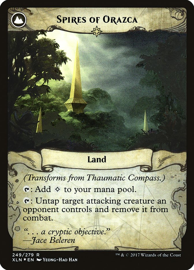 Thaumatic Compass // Spires of Orazca [Ixalan Prerelease Promos] | Good Games Modbury