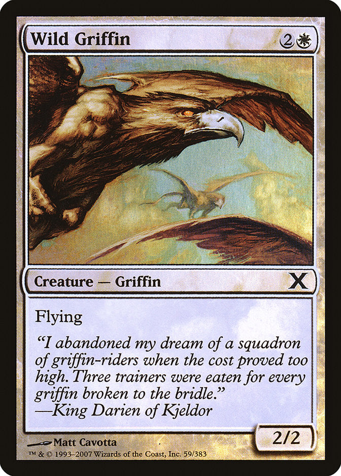 Wild Griffin (Premium Foil) [Tenth Edition] | Good Games Modbury