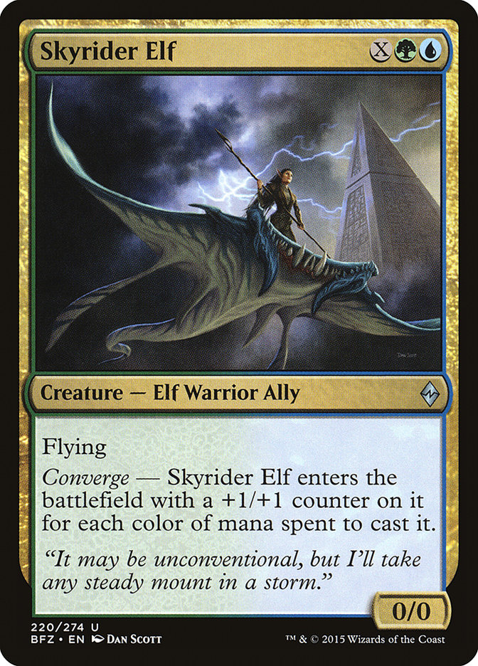 Skyrider Elf [Battle for Zendikar] | Good Games Modbury