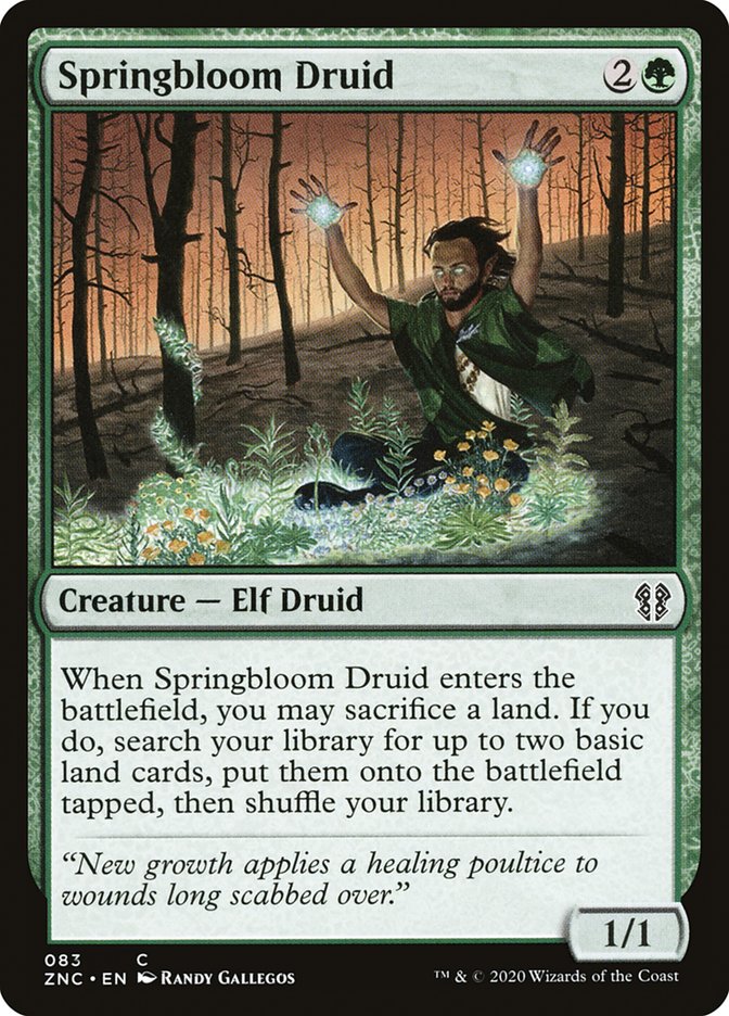 Springbloom Druid [Zendikar Rising Commander] | Good Games Modbury