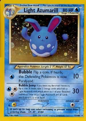 Light Azumarill (13/105) [Neo Destiny Unlimited] | Good Games Modbury