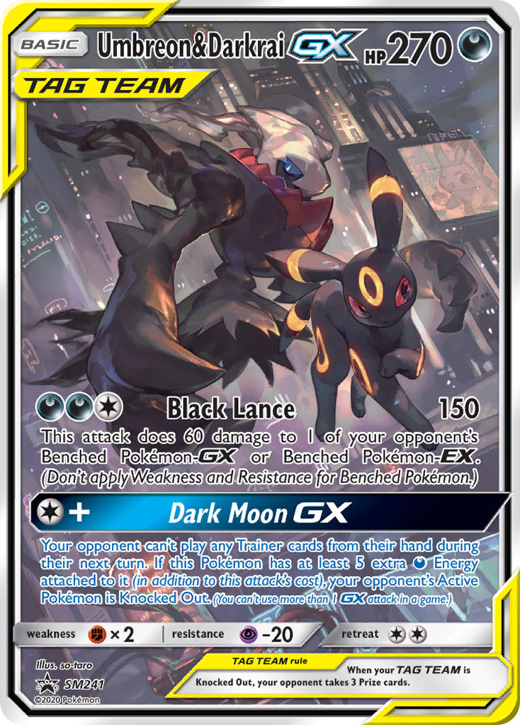 Umbreon & Darkrai GX (SM241) [Sun & Moon: Black Star Promos] | Good Games Modbury