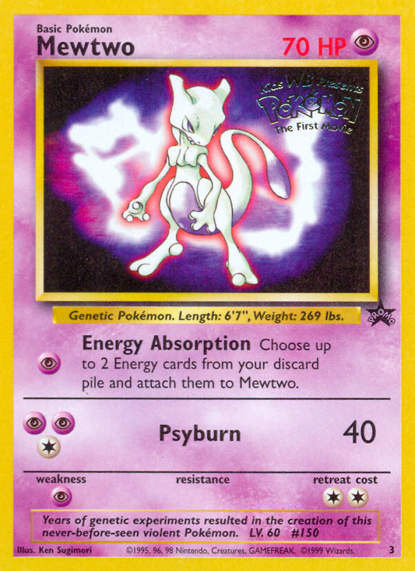 Mewtwo (3) [Wizards of the Coast: Black Star Promos] | Good Games Modbury