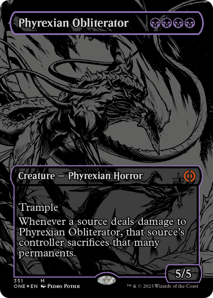 Phyrexian Obliterator (Oil Slick Raised Foil) [Phyrexia: All Will Be One] | Good Games Modbury