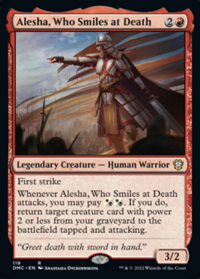Alesha, Who Smiles at Death [Dominaria United Commander] | Good Games Modbury