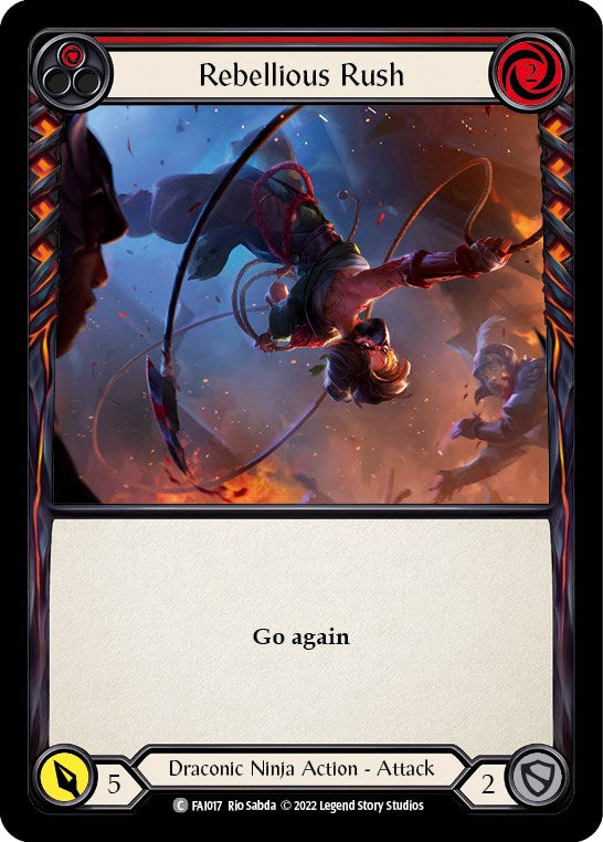 Rebellious Rush (Red) [FAI017] (Uprising Fai Blitz Deck) | Good Games Modbury