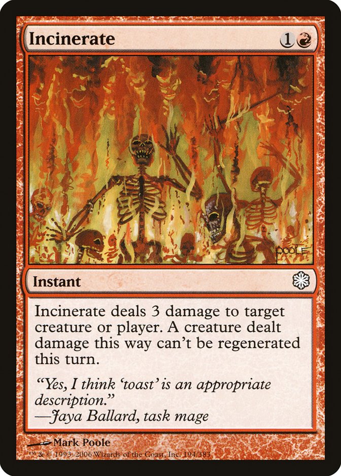 Incinerate [Coldsnap Theme Decks] | Good Games Modbury