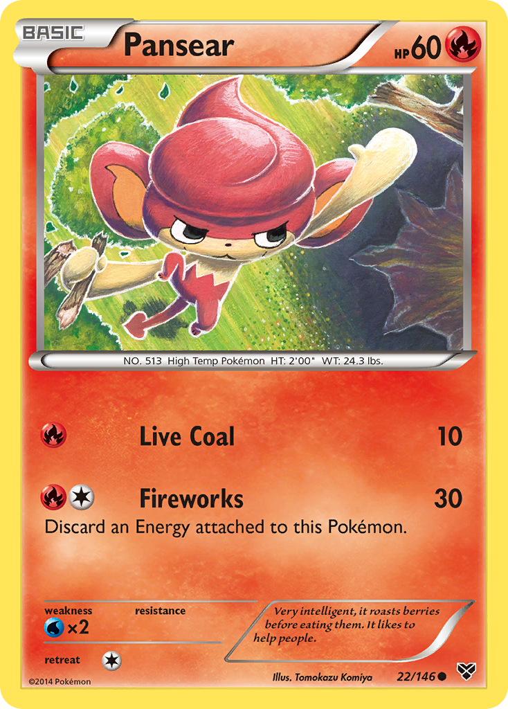 Pansear (22/146) [XY: Base Set] | Good Games Modbury