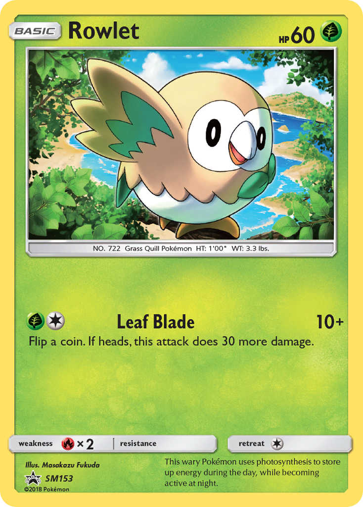 Rowlet (SM153) [Sun & Moon: Black Star Promos] | Good Games Modbury
