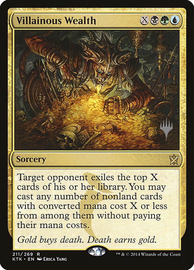 Villainous Wealth (Promo Pack) [Khans of Tarkir Promos] | Good Games Modbury