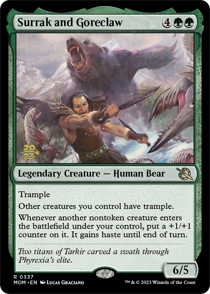 Surrak and Goreclaw [March of the Machine Prerelease Promos] | Good Games Modbury