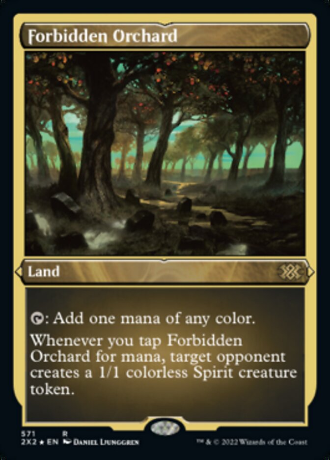 Forbidden Orchard (Foil Etched) [Double Masters 2022] | Good Games Modbury