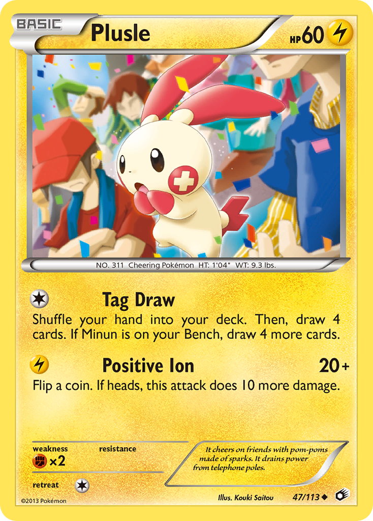 Plusle (47/113) [Black & White: Legendary Treasures] | Good Games Modbury