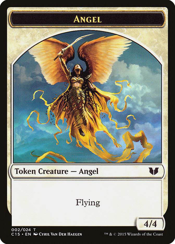 Angel // Knight (005) Double-Sided Token [Commander 2015 Tokens] | Good Games Modbury