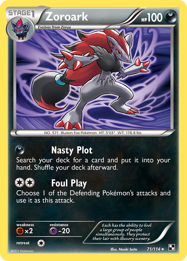 Zoroark (71/114) [Black & White: Base Set] | Good Games Modbury