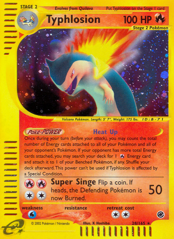 Typhlosion (28/165) [Expedition: Base Set] | Good Games Modbury