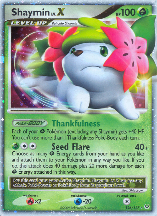 Shaymin LV.X (126/127) [Platinum: Base Set] | Good Games Modbury