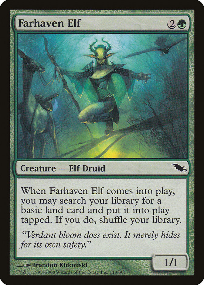 Farhaven Elf [Shadowmoor] | Good Games Modbury