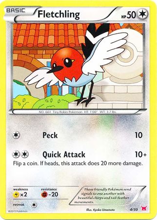 Fletchling (4/30) [XY: Trainer Kit 2 - Latias] | Good Games Modbury