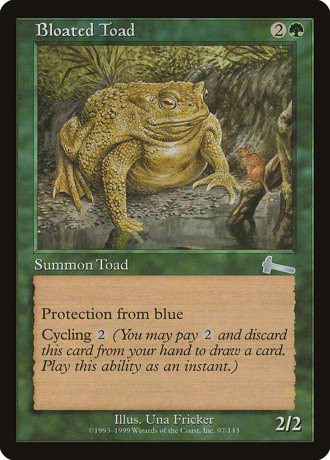 Bloated Toad [Urza's Legacy] | Good Games Modbury