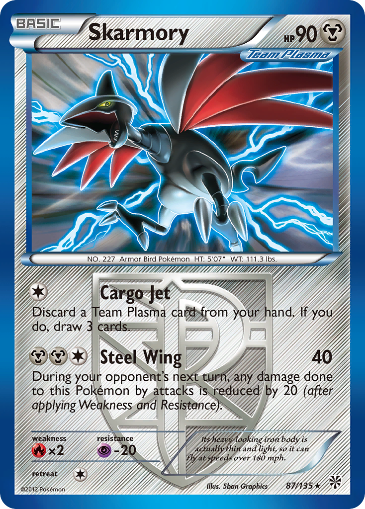 Skarmory (87/135) [Black & White: Plasma Storm] | Good Games Modbury