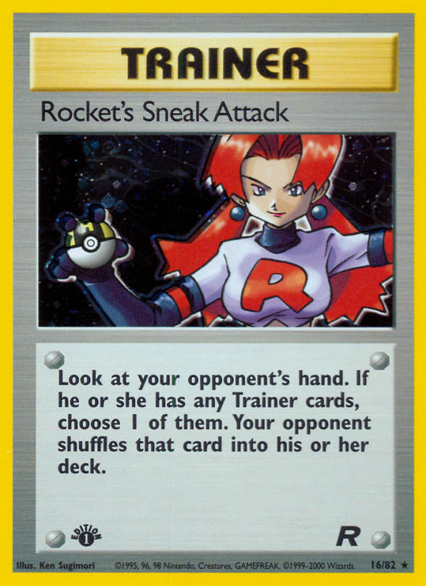 Rocket's Sneak Attack (16/82) [Team Rocket 1st Edition] | Good Games Modbury