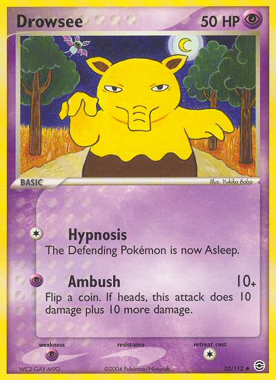 Drowzee (32/112) [EX: FireRed & LeafGreen] | Good Games Modbury