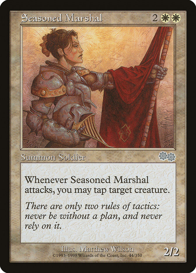 Seasoned Marshal [Urza's Saga] | Good Games Modbury