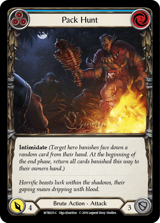 Pack Hunt (Blue) [WTR025-C] (Welcome to Rathe)  Alpha Print Normal | Good Games Modbury